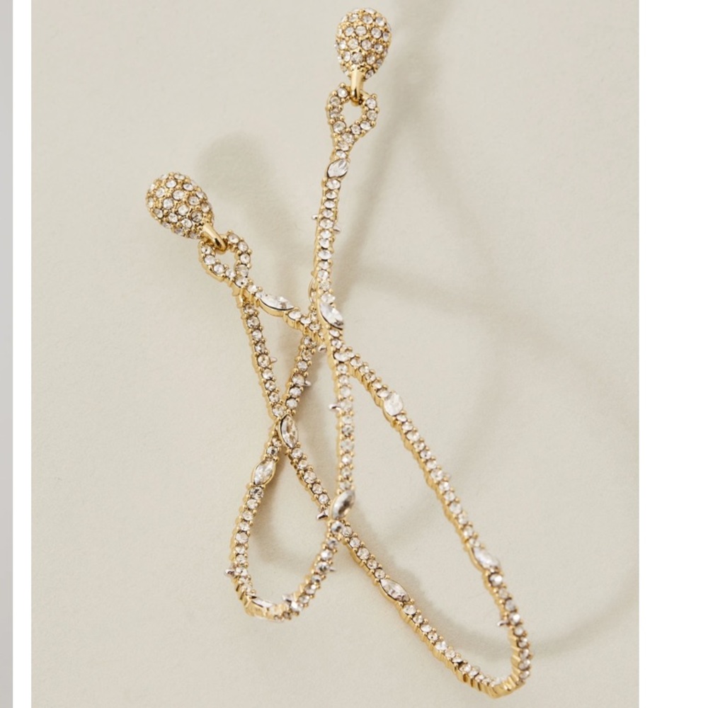 Alexis Bittar Lightweight Thorny Lace Pavé Crystal Twisted Sculptural Earring - Picture 16 of 16